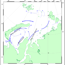 Течение белой. Карта течений белого моря. Течения белого моря. Морские течения Баренцева моря.