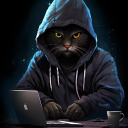 Кот в капюшоне