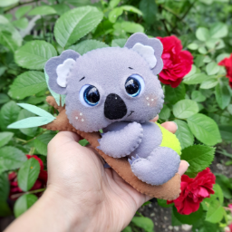 Коала из резинок