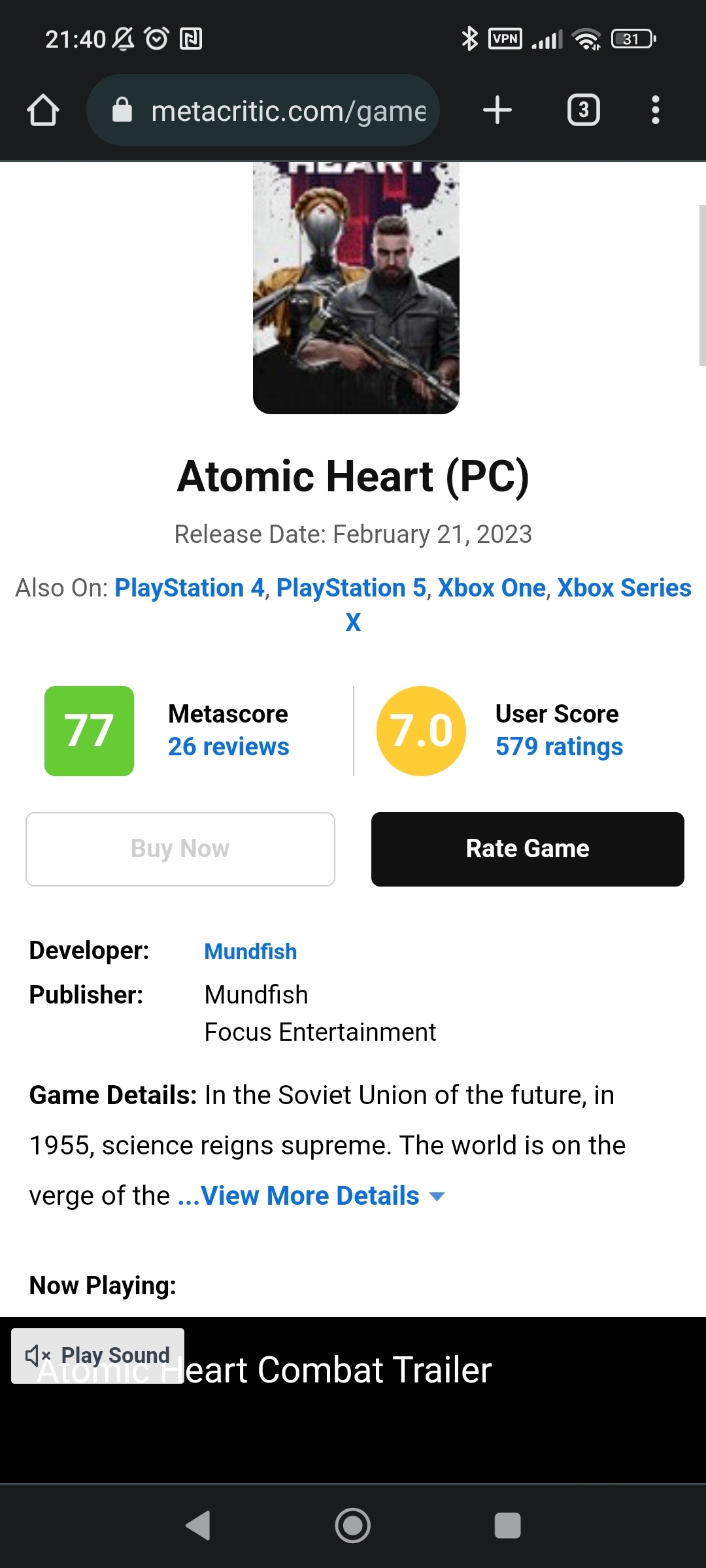 Atomic Heart в XboX Game Pass | Пикабу