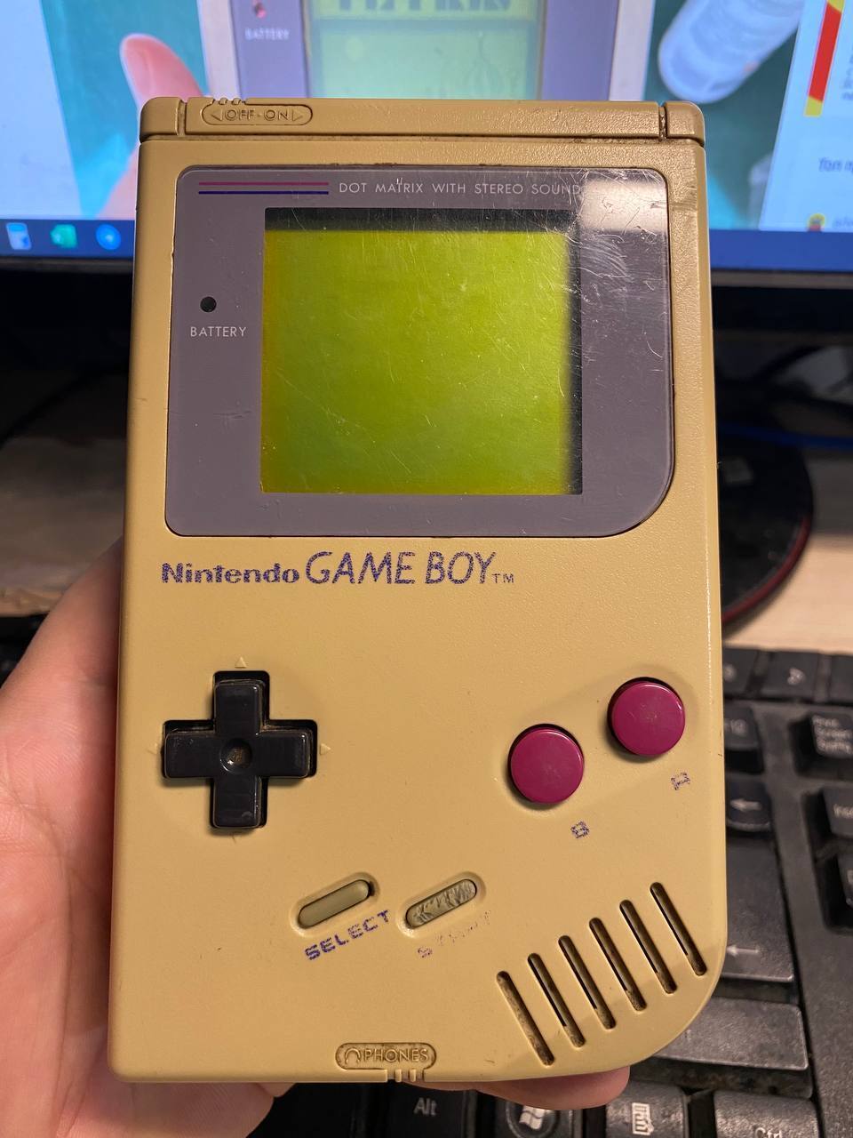 Оригинальный Gameboy 1989 года. Чиню настоящий Тетрис | Пикабу