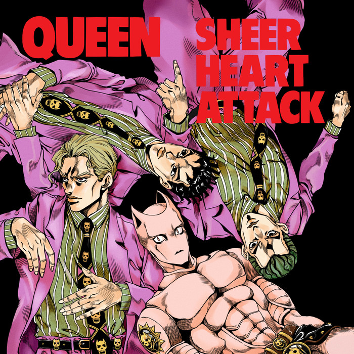   ( 3 )  "Killer Queen" Jojos Bizarre Adventure, Diamond is Unbreakable, , Anime Art, Yoshikage Kira, Kawajiri Kosaku, Killer Queen