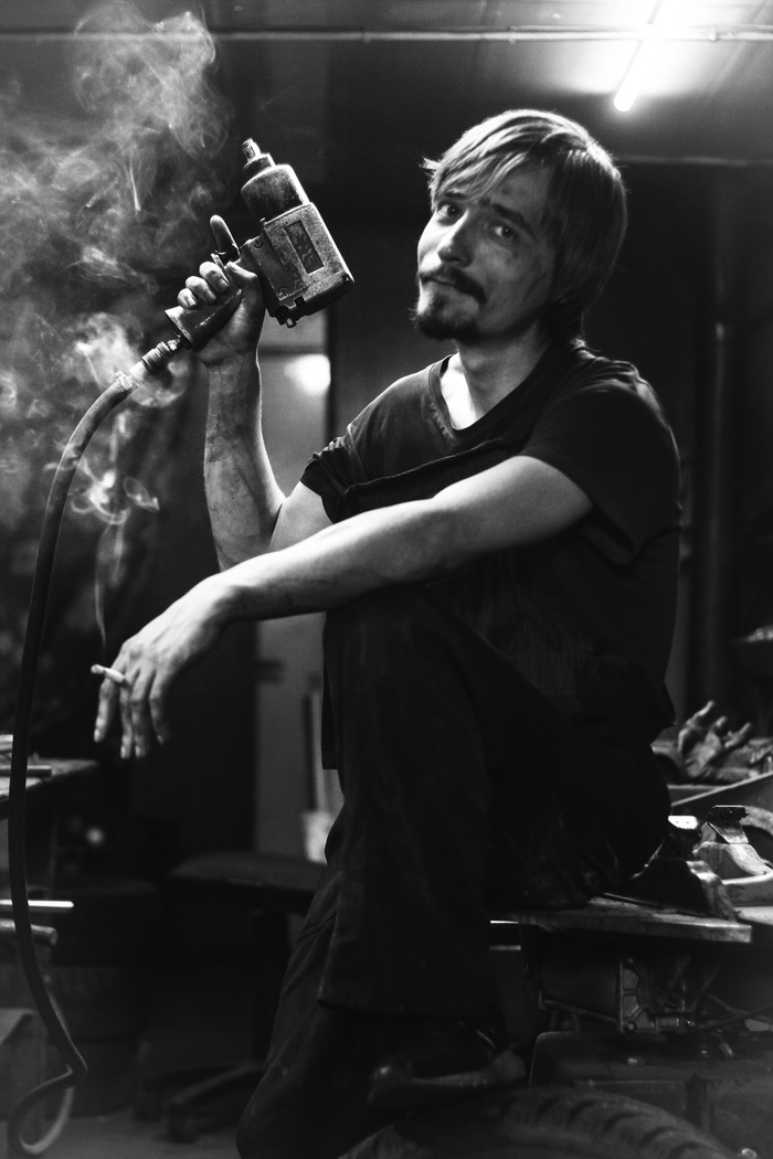 Модный архангельский шиномонтажье Муж, Работа, Шиномонтаж, Автосервис, Длиннопост, Фотография