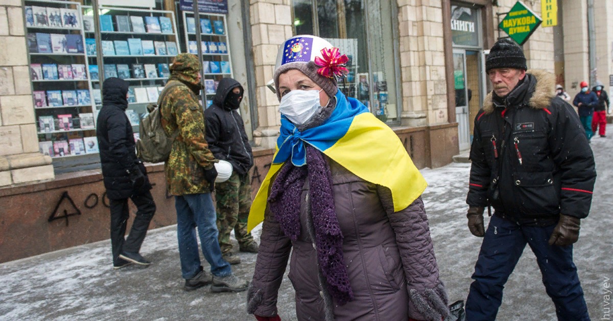 Хохлы парад. Хохлы на Майдане. Лица Майдана.