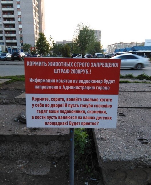 Табличка кормить животных запрещено