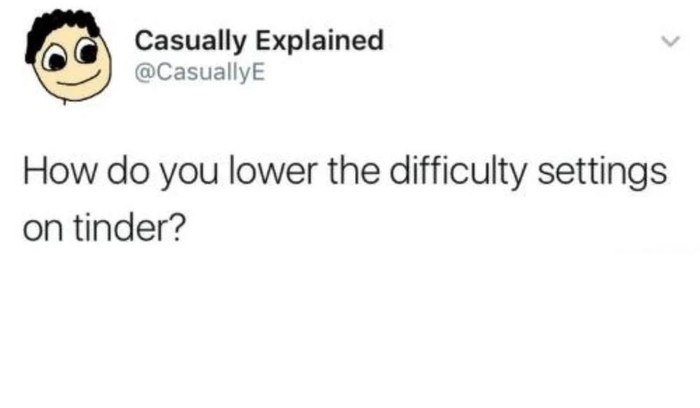 Как понизить настройки сложности в Тиндере?