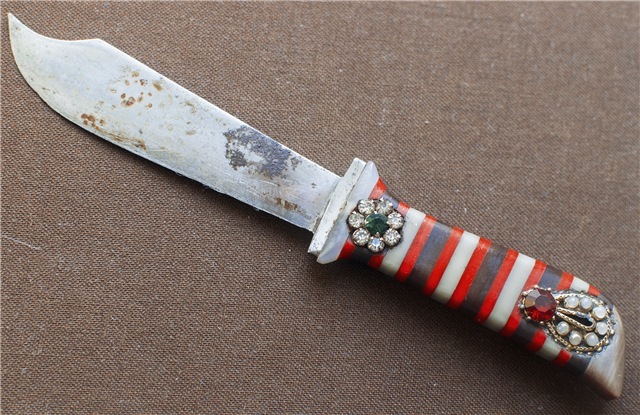 Нож карманный складной самодельный Кнопочный Выкидуха Кнопарь Зона тех лет времен СССР.