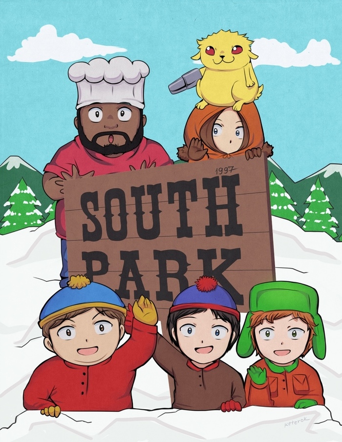   22  South Park, Anime Art, Keterok, ,  