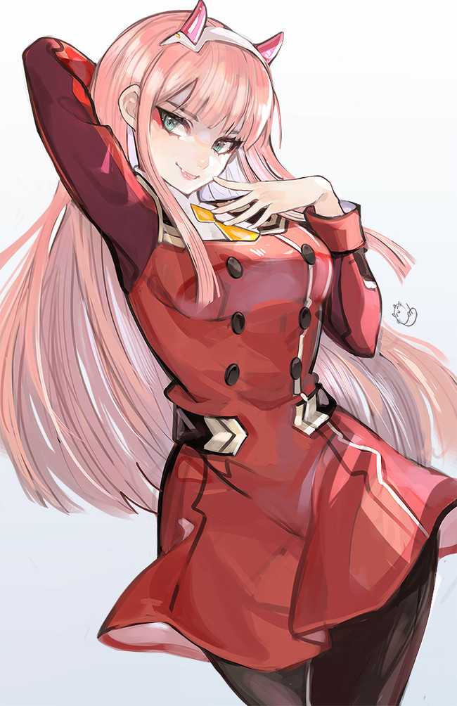 ZeroTwo Devinatart, , , Anime Art, Zero Two, , Darling in the Franxx, Alpacacarlesi