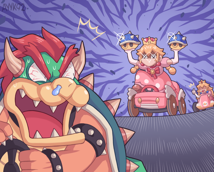 "After what happened last year shes not letting anyone else touch the damn crown" Ayyk92, , Toad,  , Bowser, , 