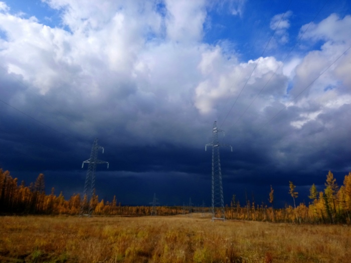 Снега идут.