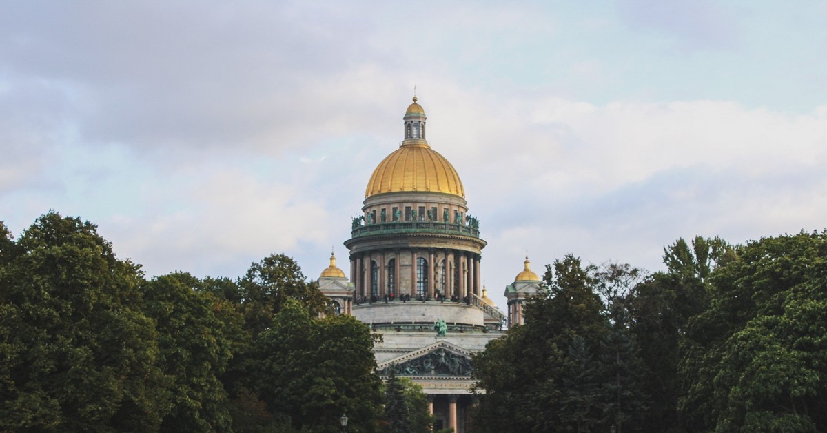 Исаакиевский собор осенью