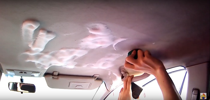 Можно ли очистить потолок автомобиля всего за 250р? Химчистка, Химчистка своими руками, Химчистка авто, Видео, Длиннопост
