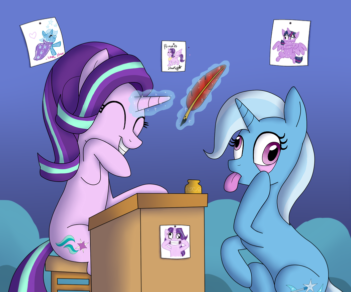   My Little Pony, Ponyart, Starlight Glimmer, Trixie