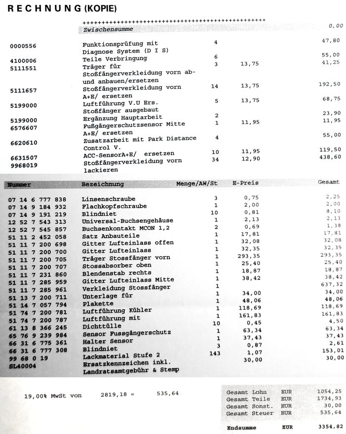 ДТП, адвокат, страховки и ремонт авто в Германии - личный опыт Германия, ДТП, Авто, Адвокат, Страховка, Ремонт авто, Случай из жизни, Реальная история из жизни, Длиннопост