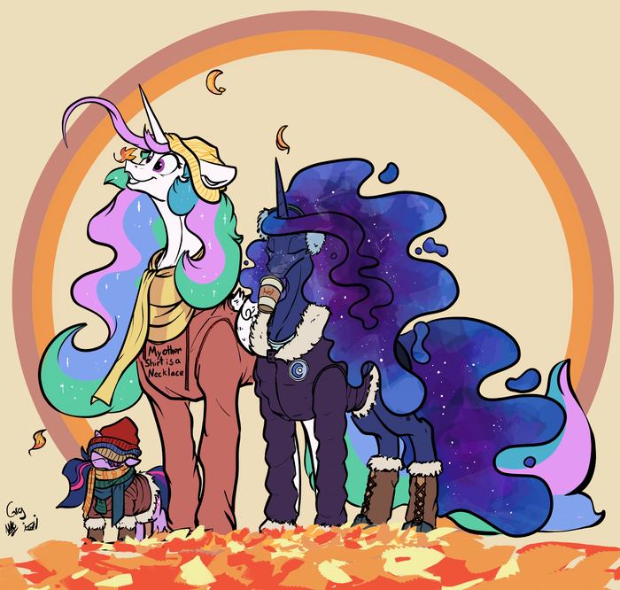  My Little Pony, Twilight Sparkle, Princess Celestia, Princess Luna, , Greyscaleart