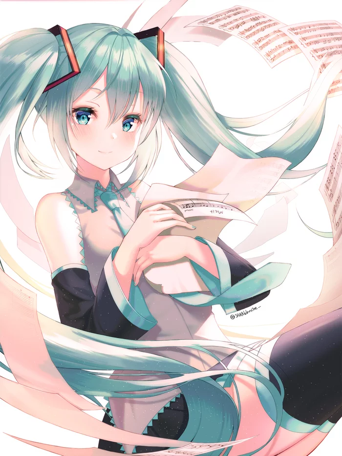 Мику Hatsune Miku, Арт, Девушки, Vocaloid, Anime Art