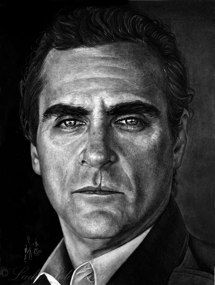 Портрет простым карандашом. "Хоакин Феникс"