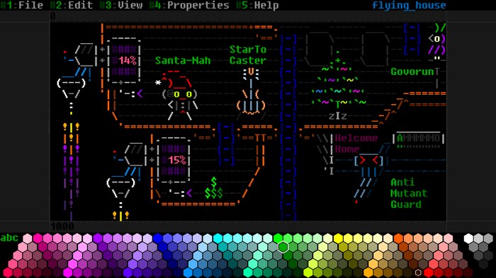 Концентрированный набросок локации на 50 игровых экранов