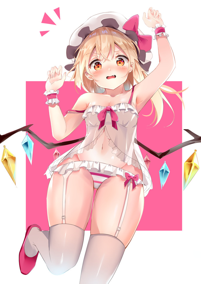 Flandre Scarlet Touhou, Flandre Scarlet, Anime Art, , Dleung