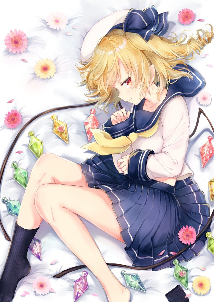 Flandre Scarlet Touhou, Flandre Scarlet, Anime Art, ,  , Happiness lilys