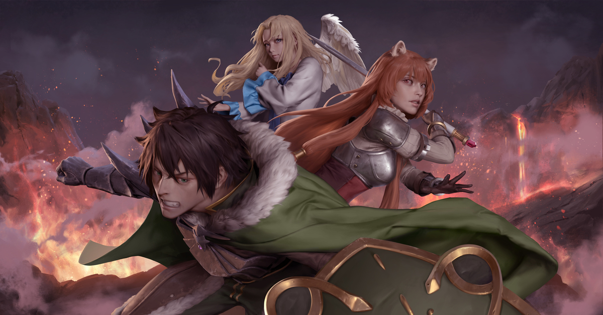 Tate no yuusha no nariagari. Восхождение героя щита / Tate no Yuusha no Nariagari. The Rising of the Shield Hero аниме. Восхождение героя щита 1080. Наофуми Иватани и Рафталия.