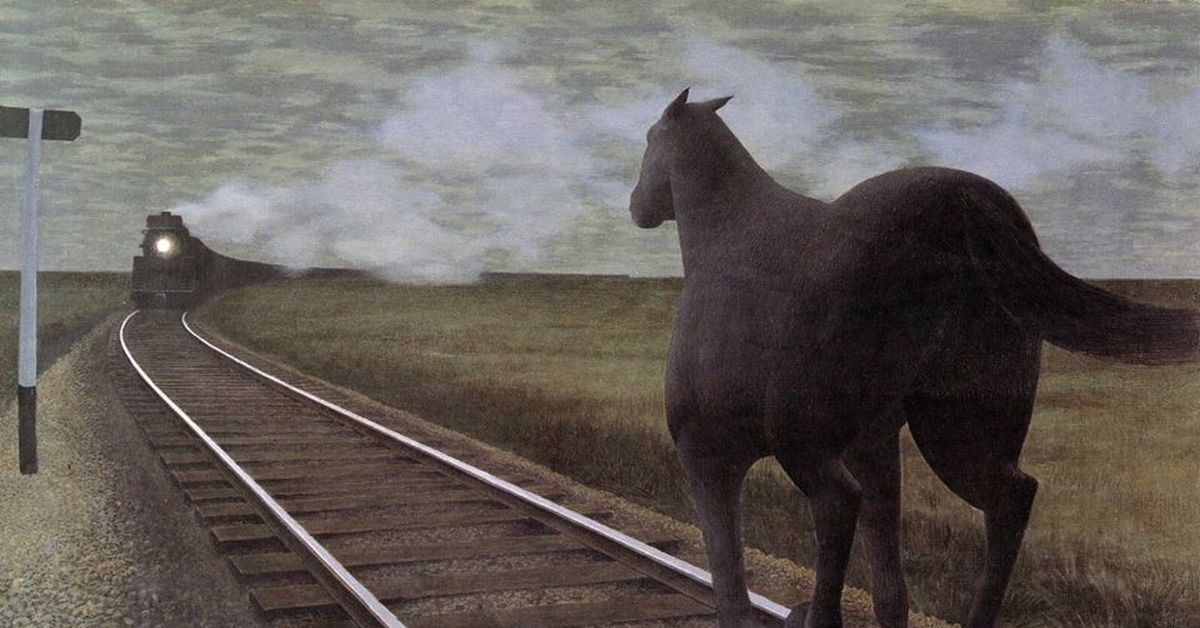 Поезда лошадка. Лошадь и поезд Алекс Колвилл. Лошадь в поезде. Лошадь в электричке. Лошадь стремительная.