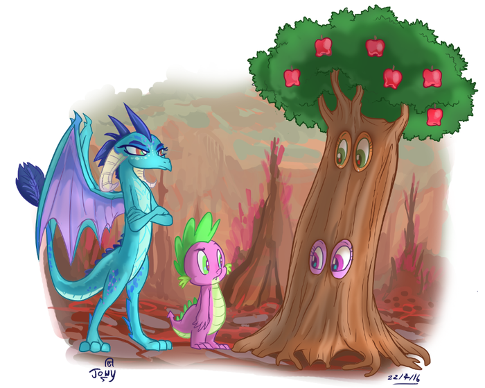 "    !" My Little Pony, Twilight Sparkle, Applejack, Princess Ember, Spike