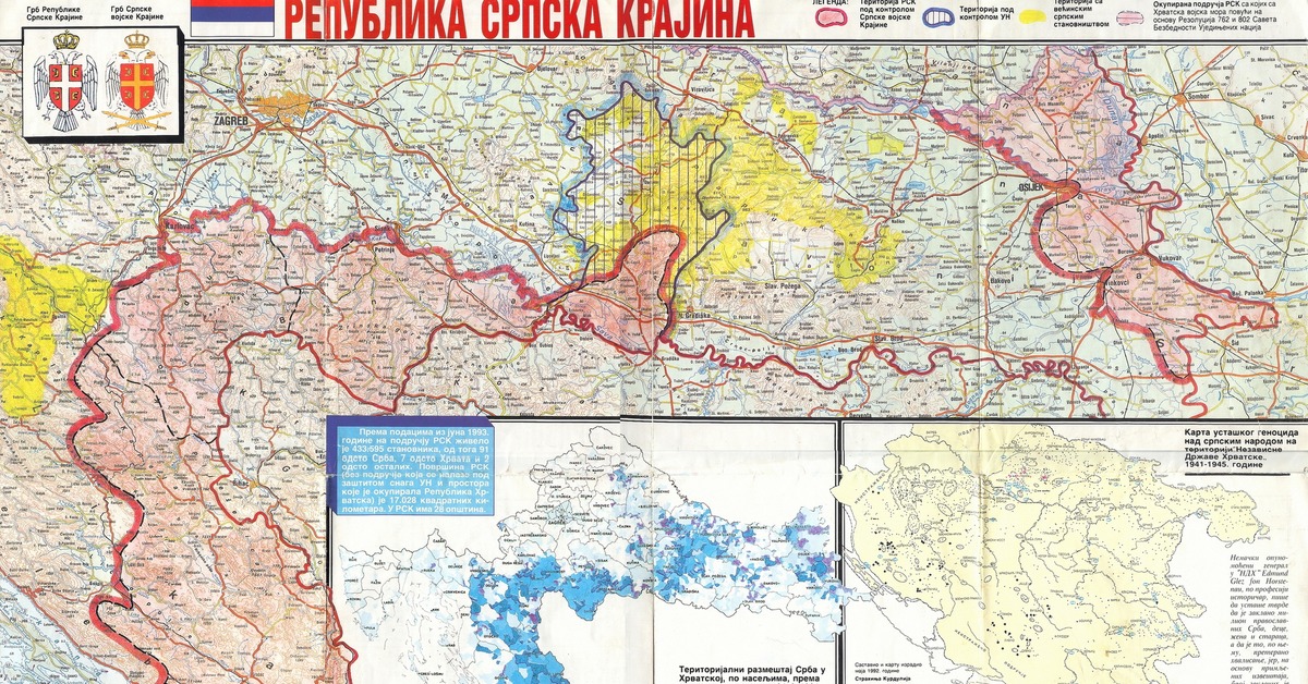 Республика сербская краина карта