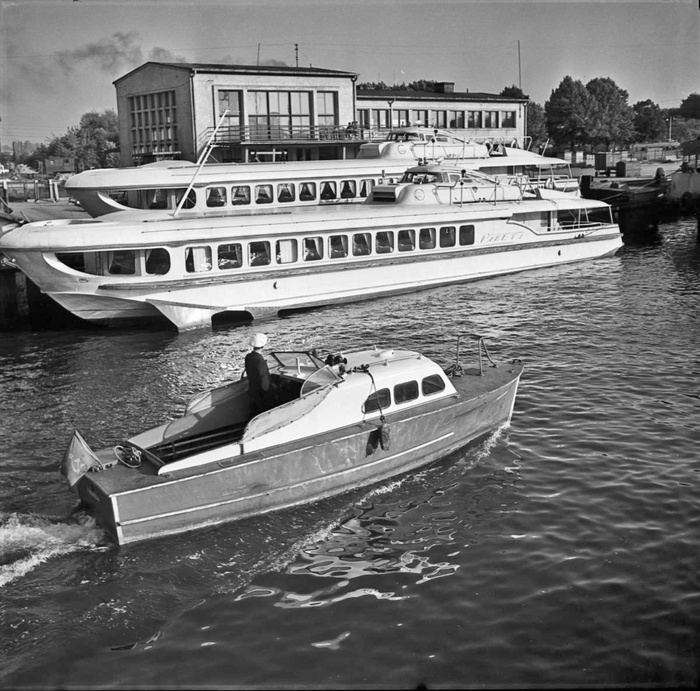 Литовская ССР. Речной вокзал в г. Клайпеда. 1966 г