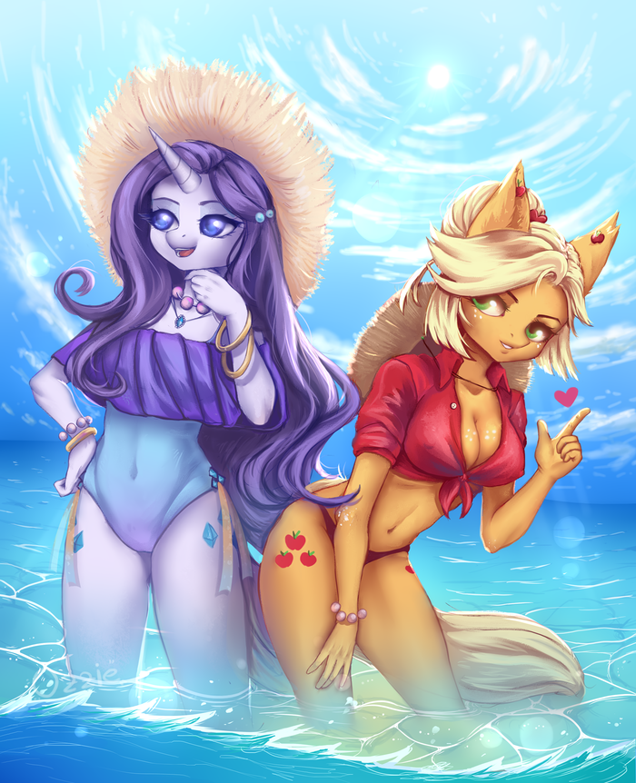 Piece of summer My Little Pony, , Rarity, Applejack, MLP Edge, 