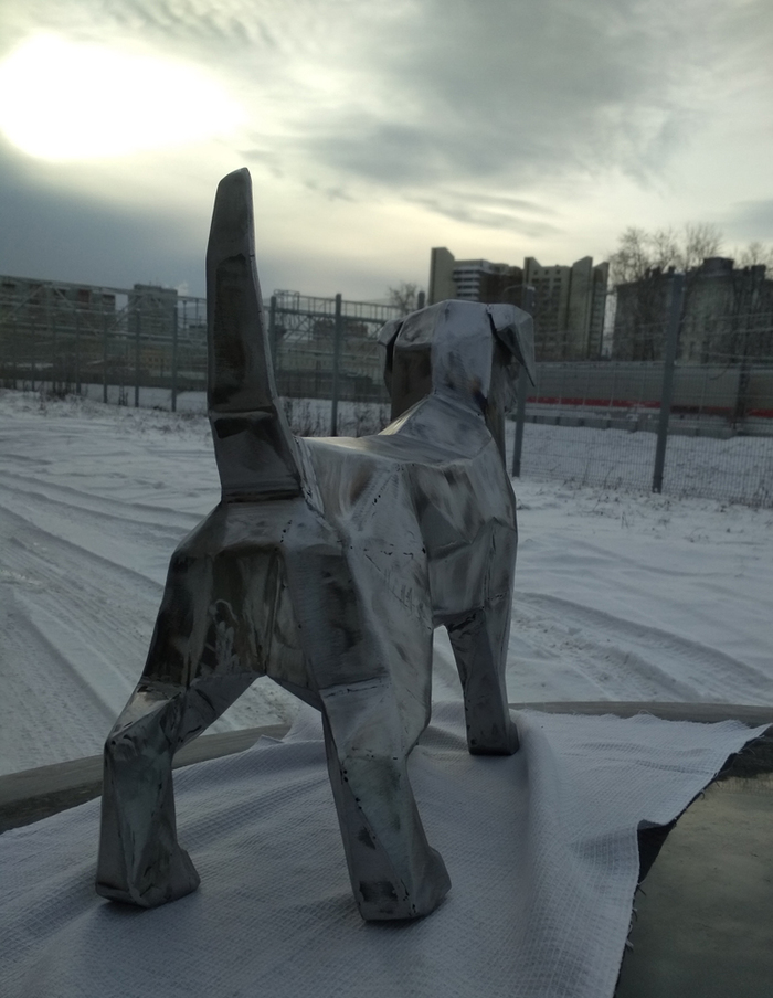 Пёсики нравятся? Рукоделие, Сварка, Papercraft, Джек-рассел-терьер, Своими руками, Рукоделие с процессом, Длиннопост, Собака