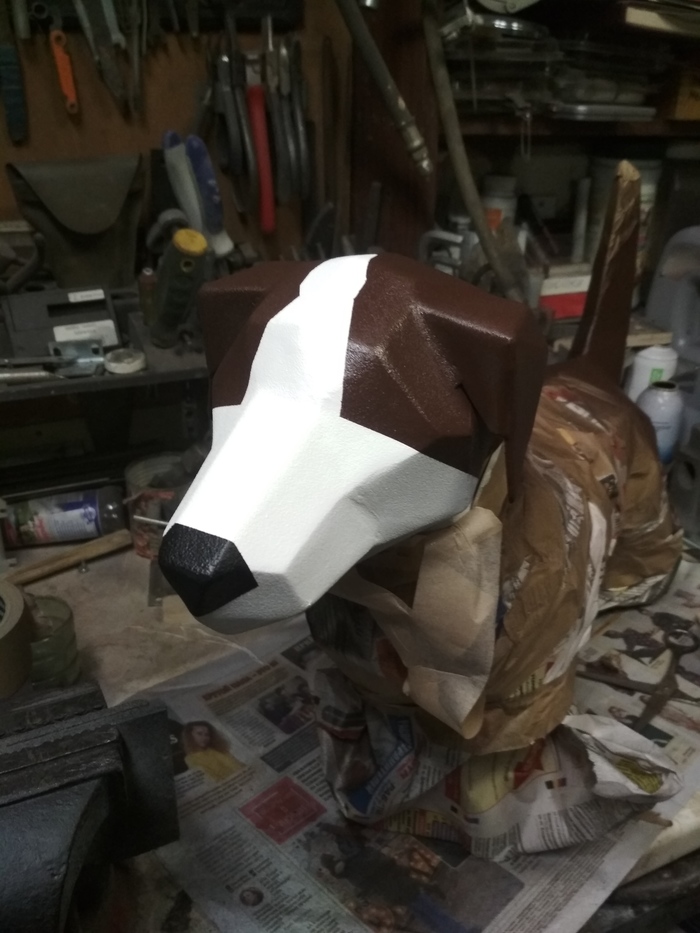 Пёсики нравятся? Рукоделие, Сварка, Papercraft, Джек-рассел-терьер, Своими руками, Рукоделие с процессом, Длиннопост, Собака