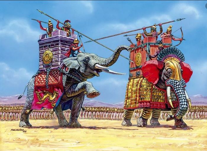 Слоны в бою и не только Древний Рим, Византия, Иран, Слоны, Сасаниды, Длиннопост