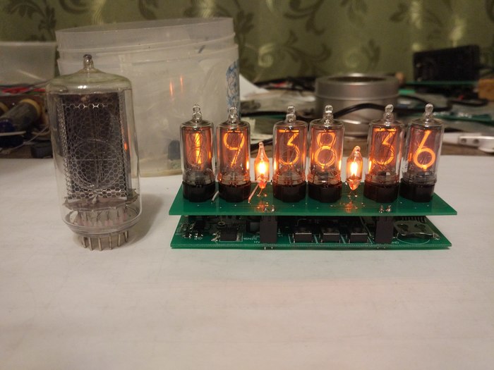 Часы на английских лампах NL-5870ST Nixie clock, Своими руками, Радиолюбители, Электроника, Картинки, Часы, Англия, Длиннопост, Рукоделие с процессом