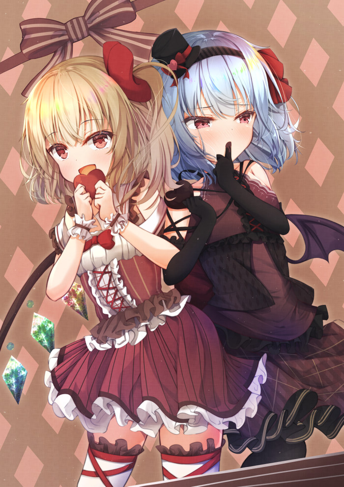 Sweet sisters Touhou, Anime Art, , Flandre Scarlet, Remilia Scarlet, Loli ta1582