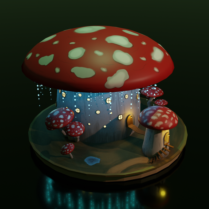   Blender, 3D, Low poly, Handpainted, Cgimedia, 