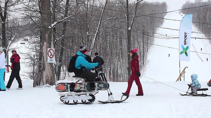Снегоход для горнолыжного комплекса_ч2 Снегоход, Вездеход, Сноубайк, Сноускутер, Мотособака, Мотобуксировщик, Длиннопост, Видео