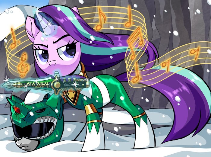 Starlight Glimmer Green Ranger My Little Pony, Ponyart, Starlight Glimmer, , Power Rangers