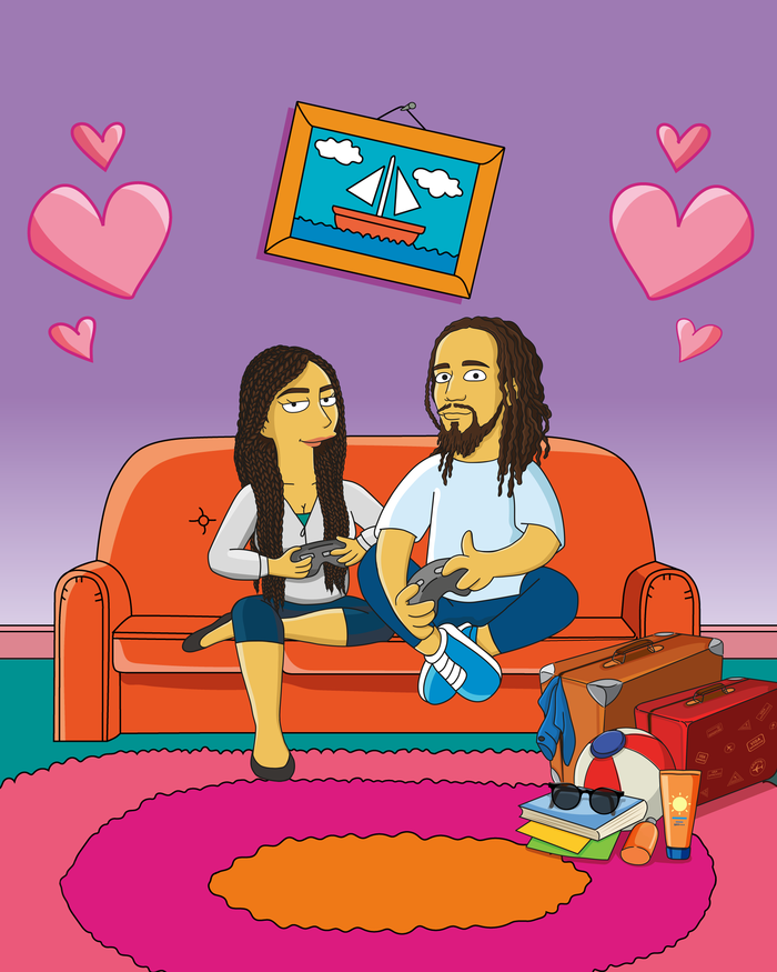 Simpsons couple
