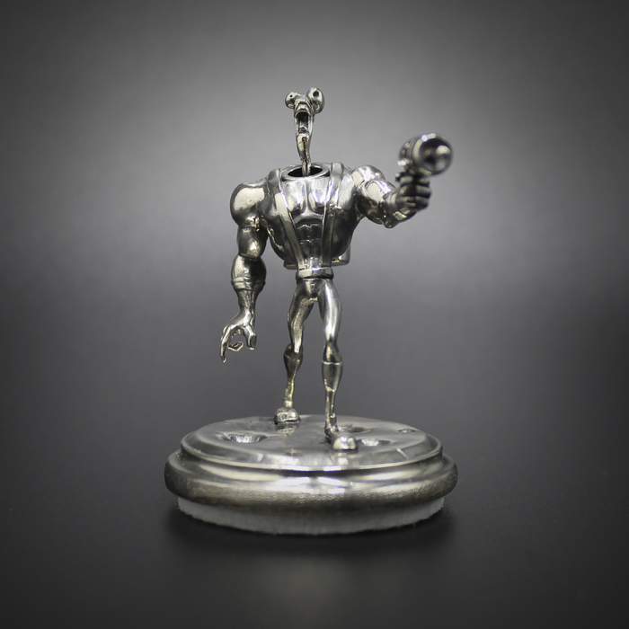 Серебряный червяк Джим <Earthworm Jim> Серебро, Ювелирное дело, 3D, Ручная работа, Фигурки, Статуэтка, Рукоделие с процессом, Своими руками, Длиннопост