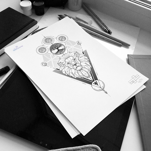 Геометрические эскизы! Tattooink, Эскиз, Эскиз татуировки, Длиннопост