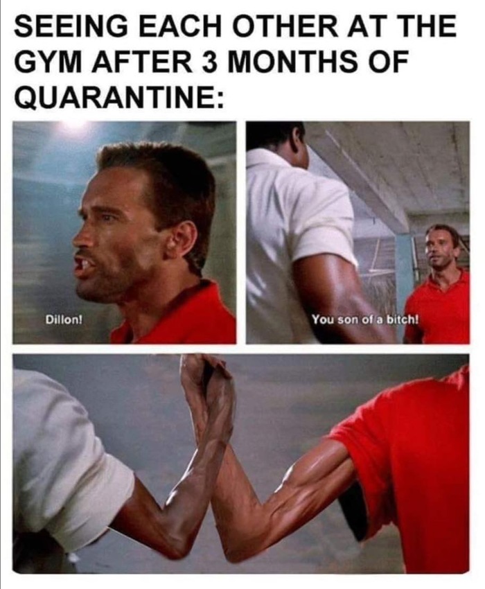 Встреча в спортзале после 3 месяцев карантина...