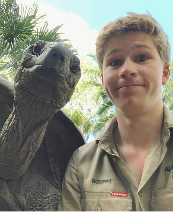 Роберт Ирвин со своим приятелем