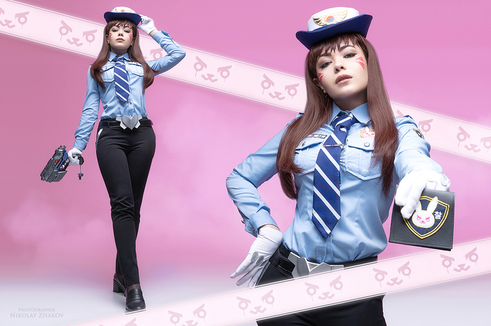 Cosplay Dva Officer , Overwatch, , ,  , Dva,  