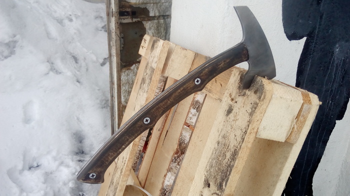 Тактическиий томагавк - очень нужная вещь!* Топор, Diy Or Die, Своими руками, Рукоделие с процессом, Тактикульность, Мат, Видео, Длиннопост