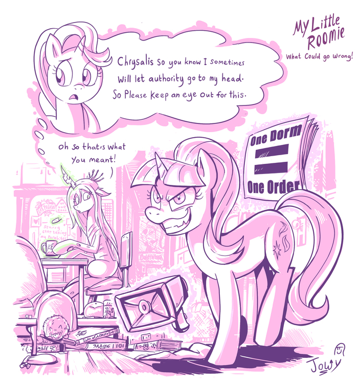 , ,       ... My Little Pony, Ponyart, Starlight Glimmer, Queen Chrysalis, Jowybean