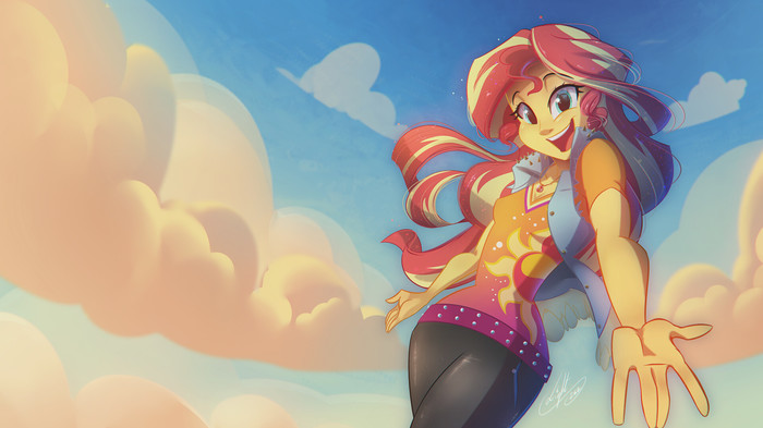 Happyness time My Little Pony, Equestria Girls, Sunset Shimmer, , 
