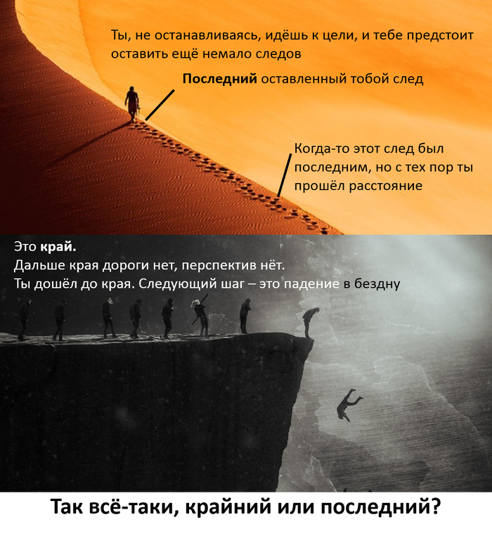 Так всё-таки, крайний или последний?