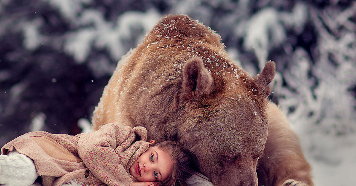 Фото медведей с детьми